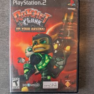 PS2 PlayStation 2 Ratchet & Clank Up Your Arsenal Video Game 🎮 Complete